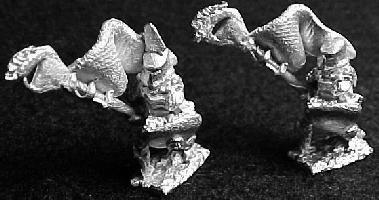 Irregular's Dark Elf Standard Bearer - two variants shown