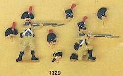 Figures and parts from multi-piece mold
