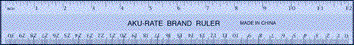 Picture of plastic ruler