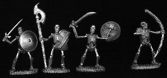 four skeletons