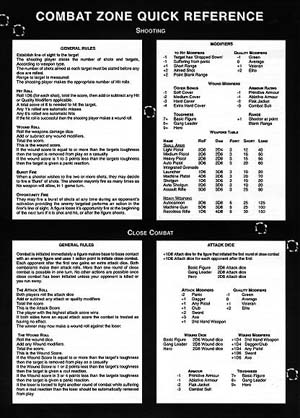 quick reference sheet