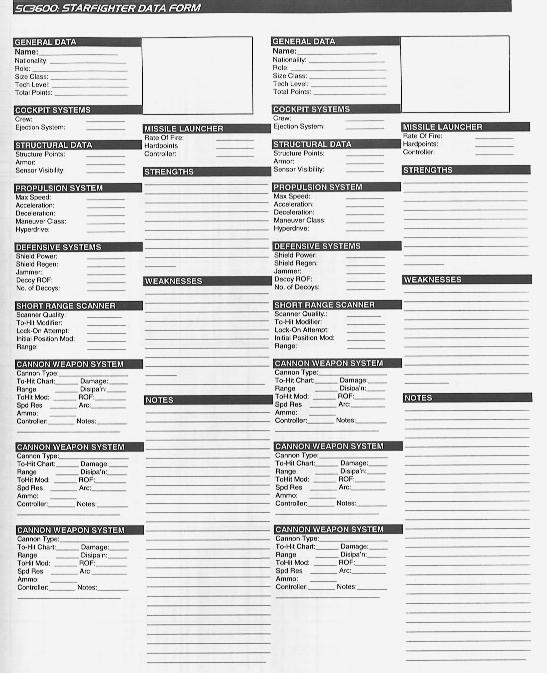 fighter record form